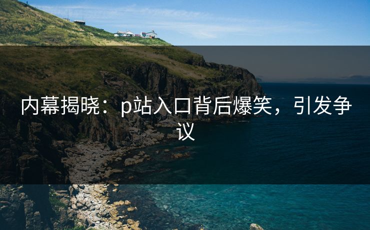 内幕揭晓：p站入口背后爆笑，引发争议