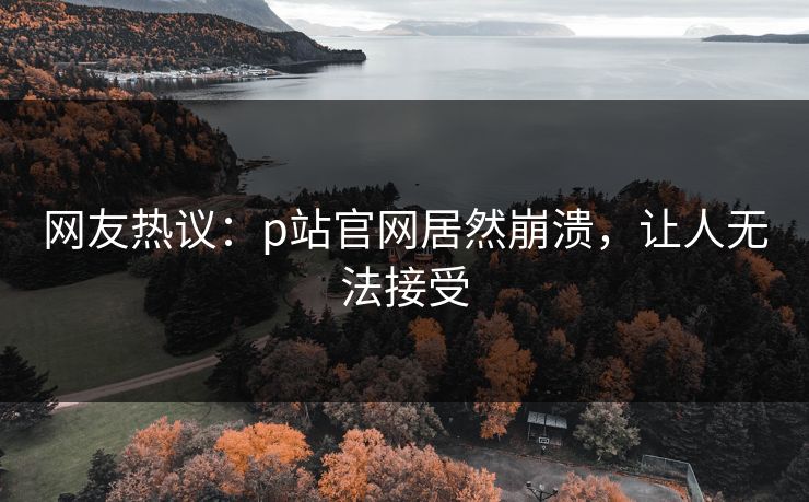 网友热议：p站官网居然崩溃，让人无法接受